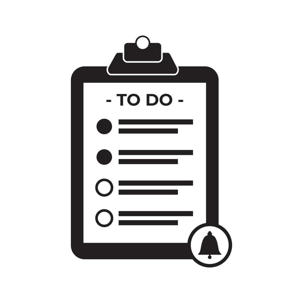Abstract Vector To Do List Icon Design Template