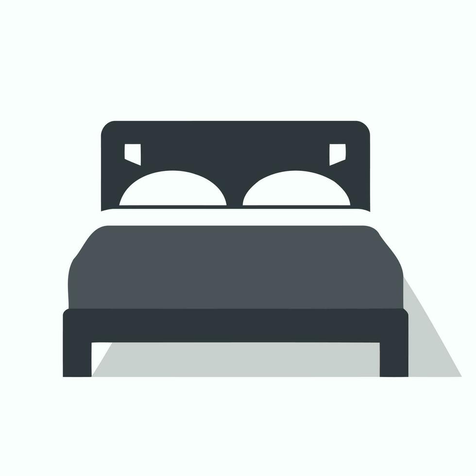 double bed with bedding and pillows 23621278 Vector Art at Vecteezy