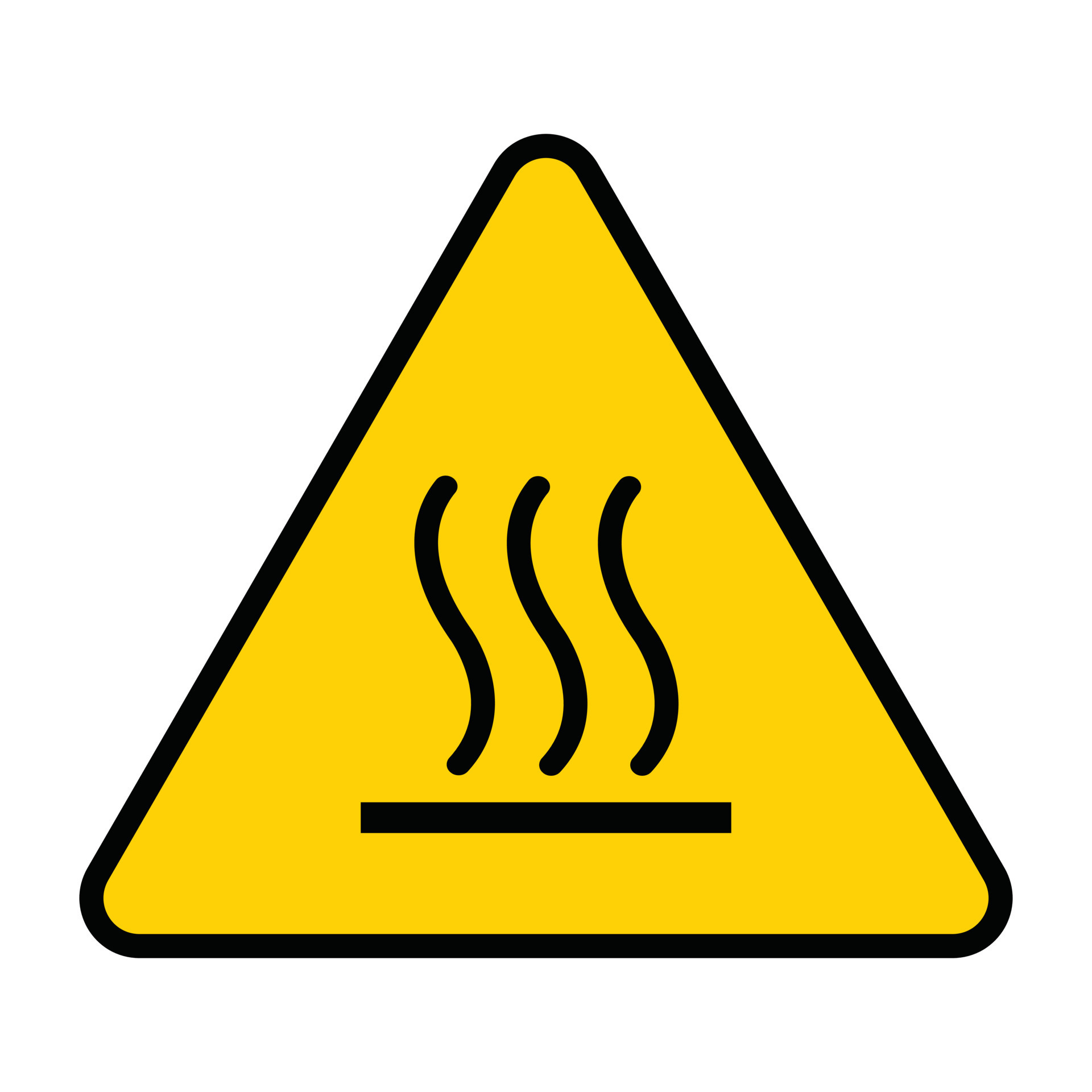 Hot Surface Symbol Sign, Vector Illustration 23621331 Vector Art at