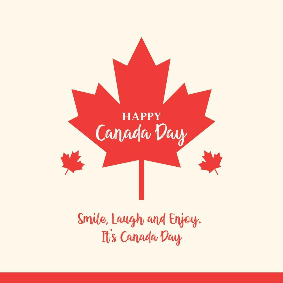 Realistic Canada day illustration vector