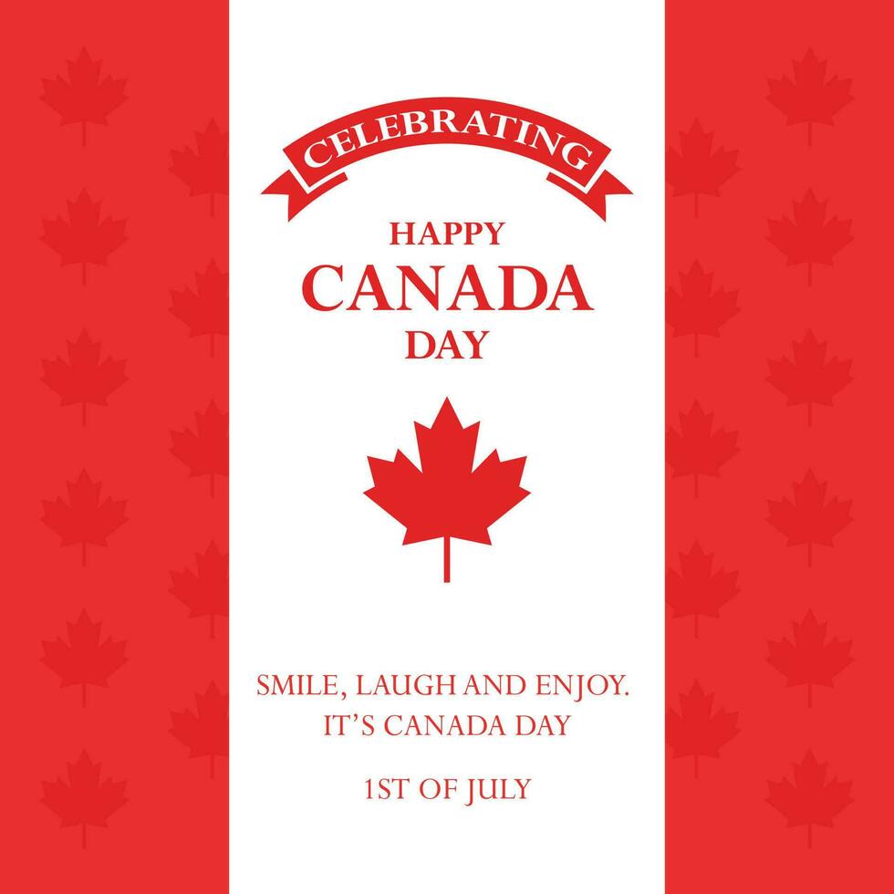 Canada day illustration vector