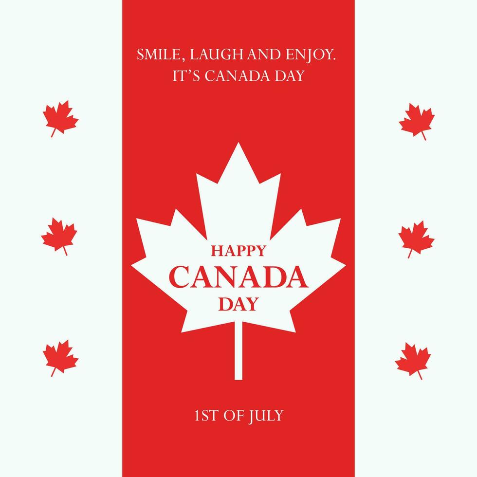 1st july canada day banner vector