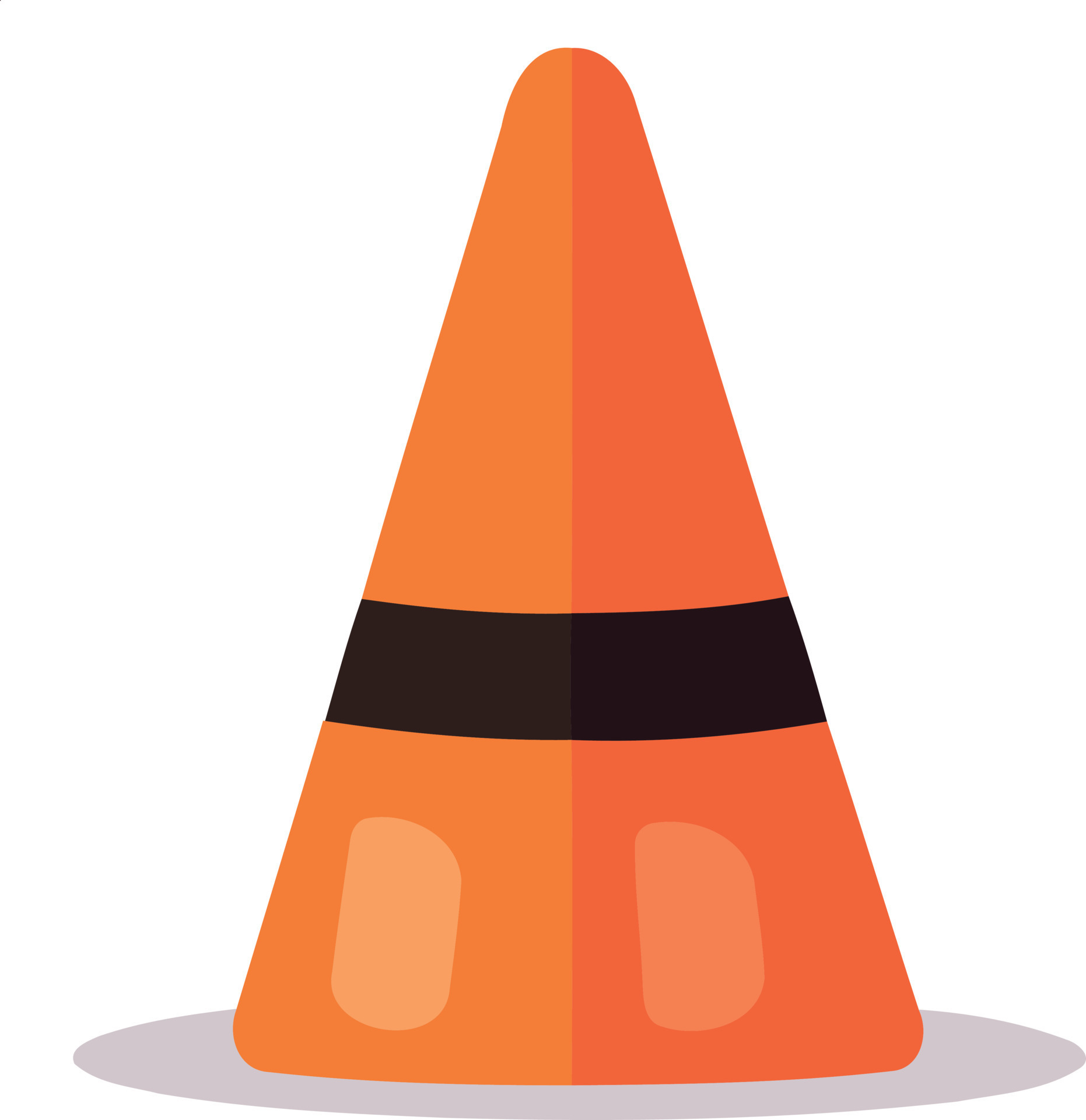 orange traffic cone object 23621557 Vector Art at Vecteezy