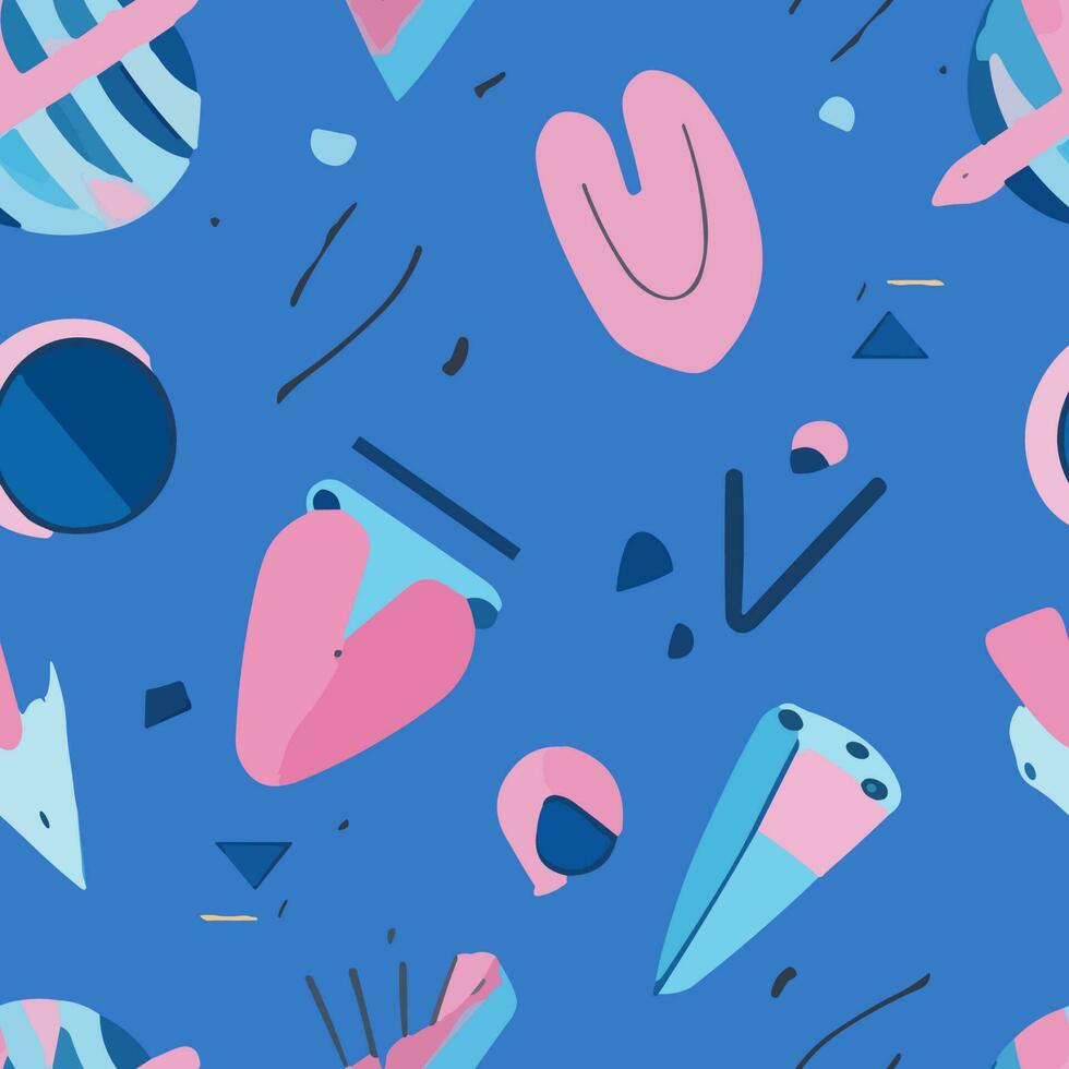 Abstract Geometric Pattern features sharp textures and pastel colors. It's perfect for backgrounds, posters, cards, textiles, wallpaper templates, pillows, dresses, shirts, and sheets. vector