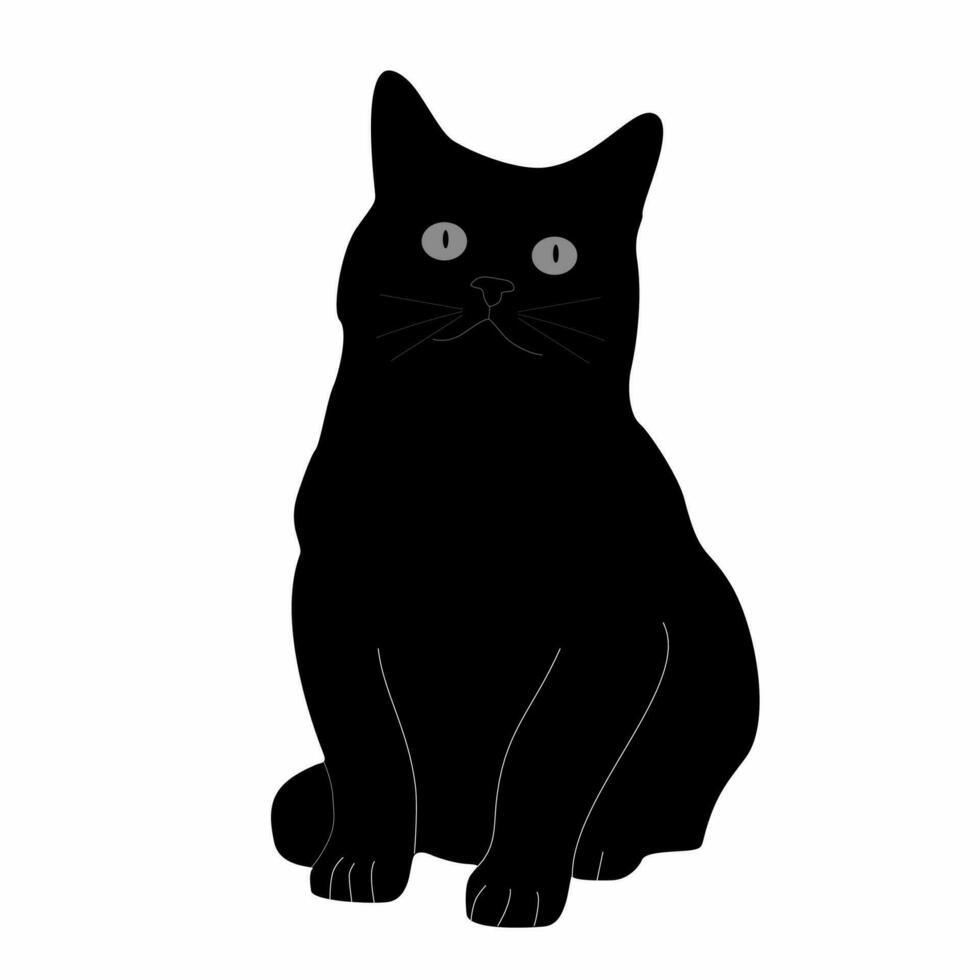 Collection of cat silhouettes, vectors, logos, icons vector