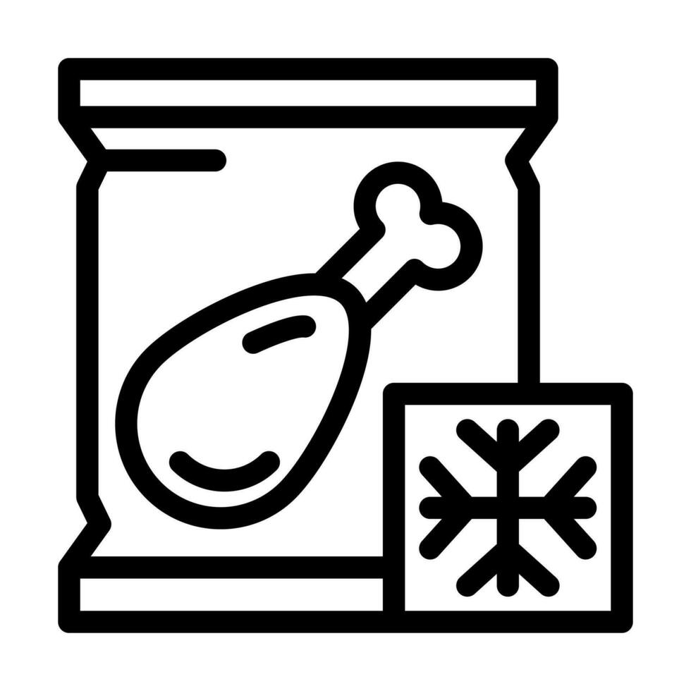 Frozen Goods Icon Design vector