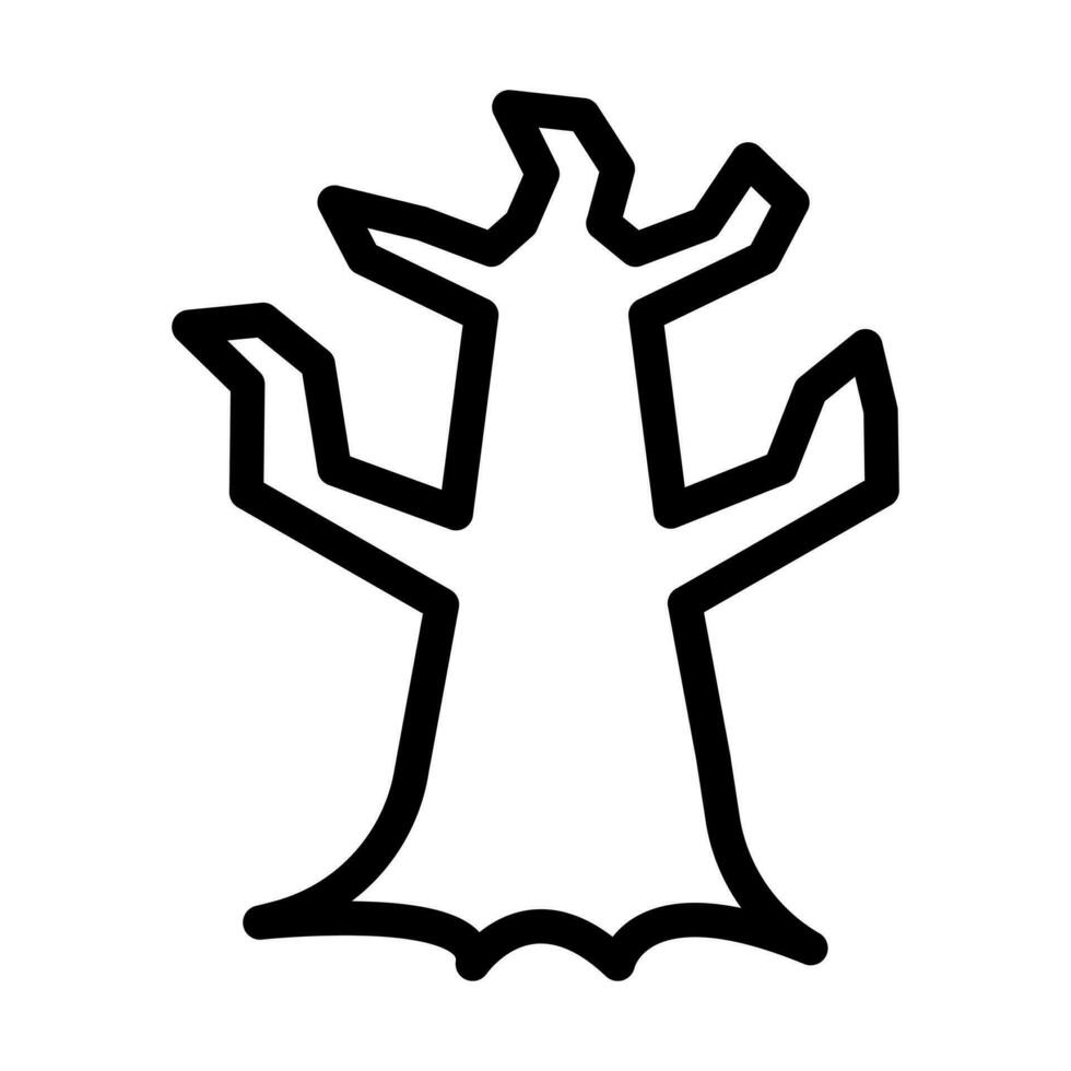 muerto árbol icono diseño vector