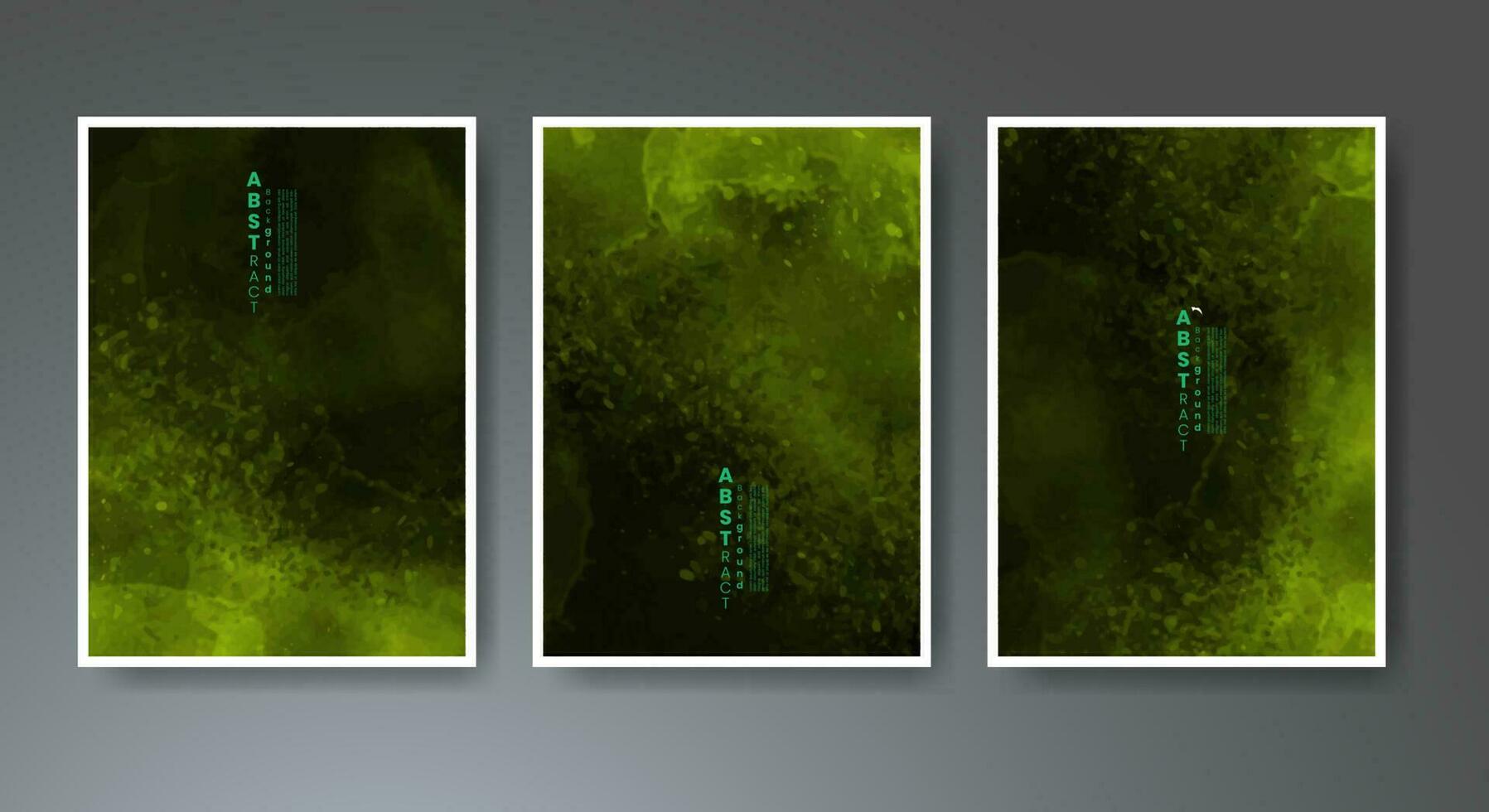 Set of creative hand painted abstract watercolor background. Design for your cover, date, postcard, banner, logo. vector