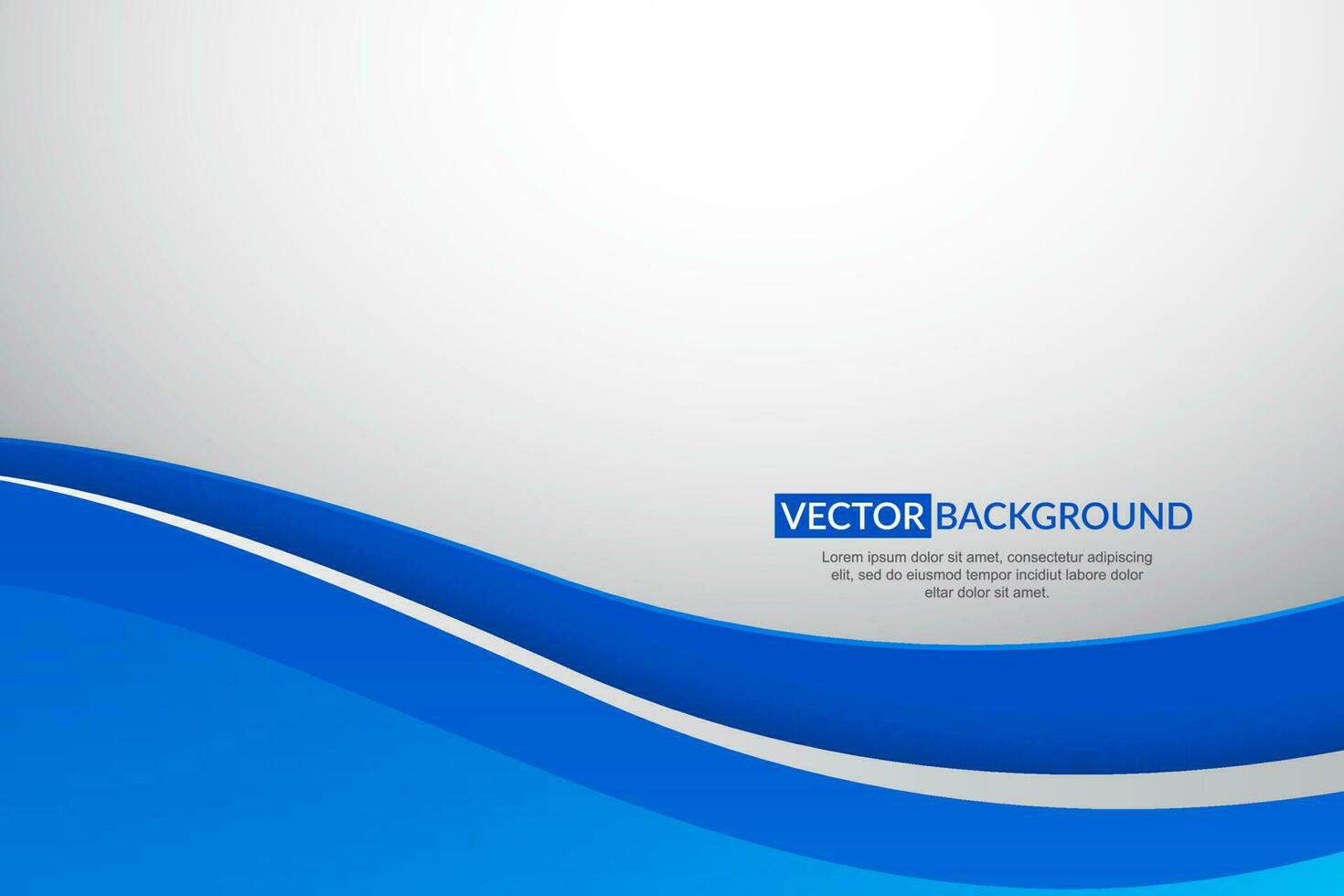 Modern wavy business style background vector