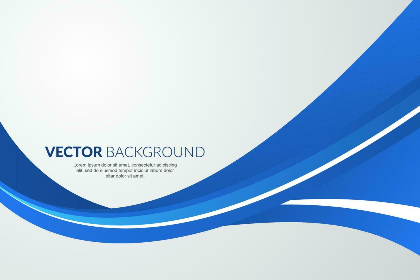 Modern wavy business style background vector