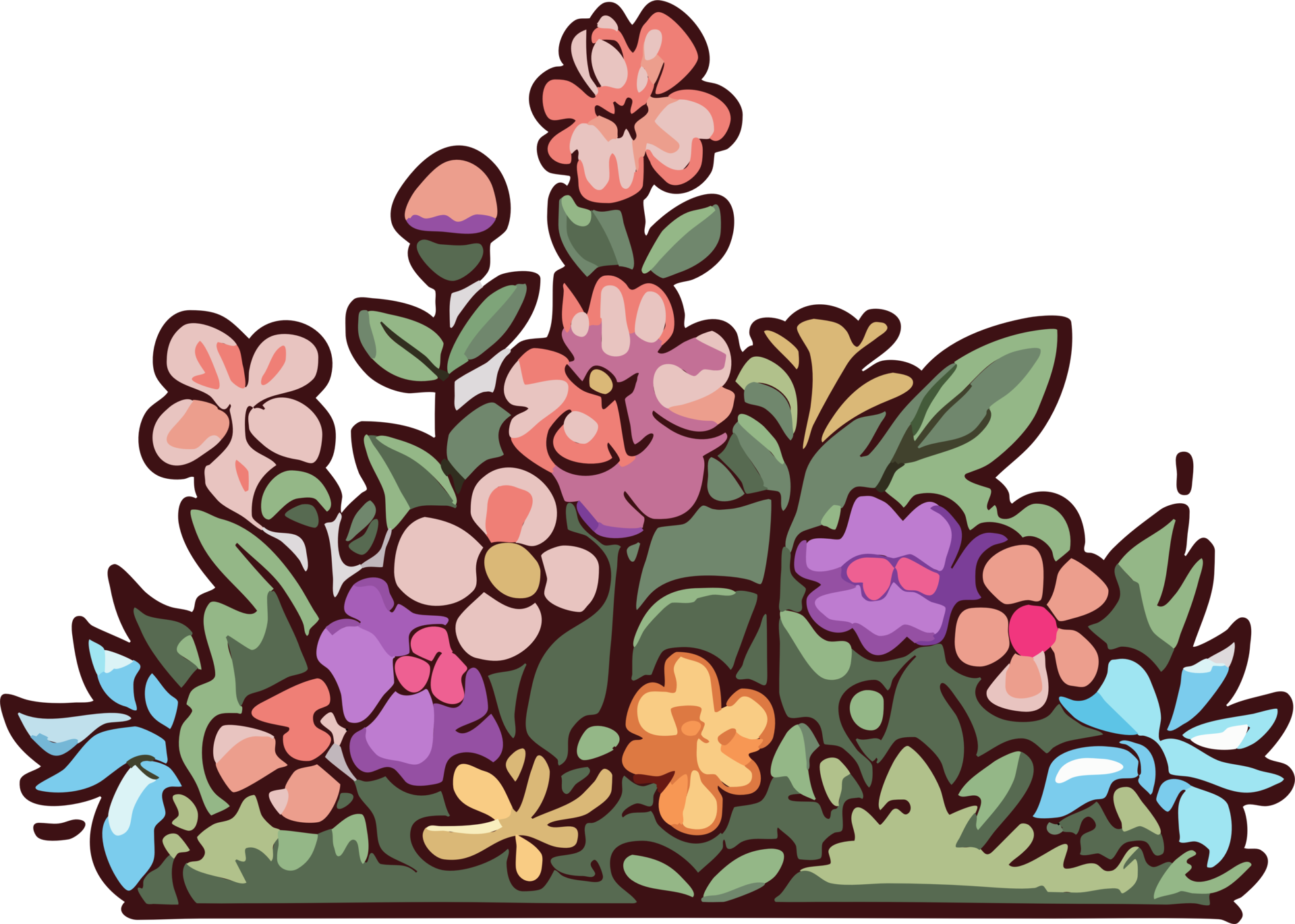 flower garden png graphic clipart design 23623241 PNG