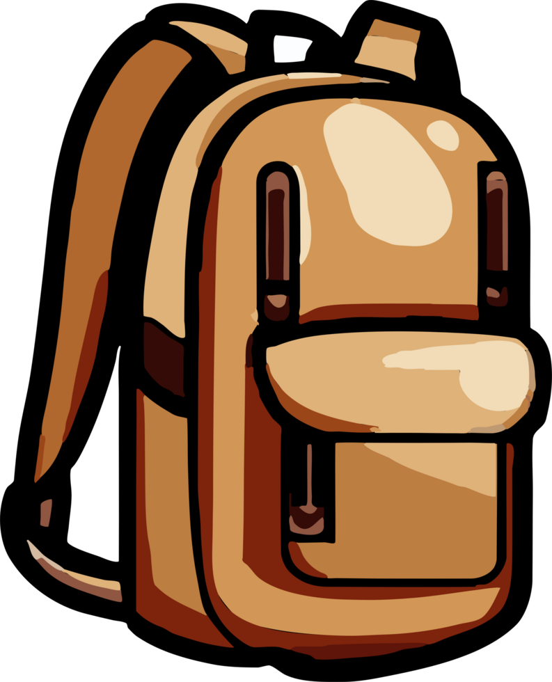 Backpack png graphic clipart design