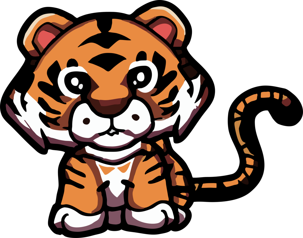 tiger png graphic clipart design