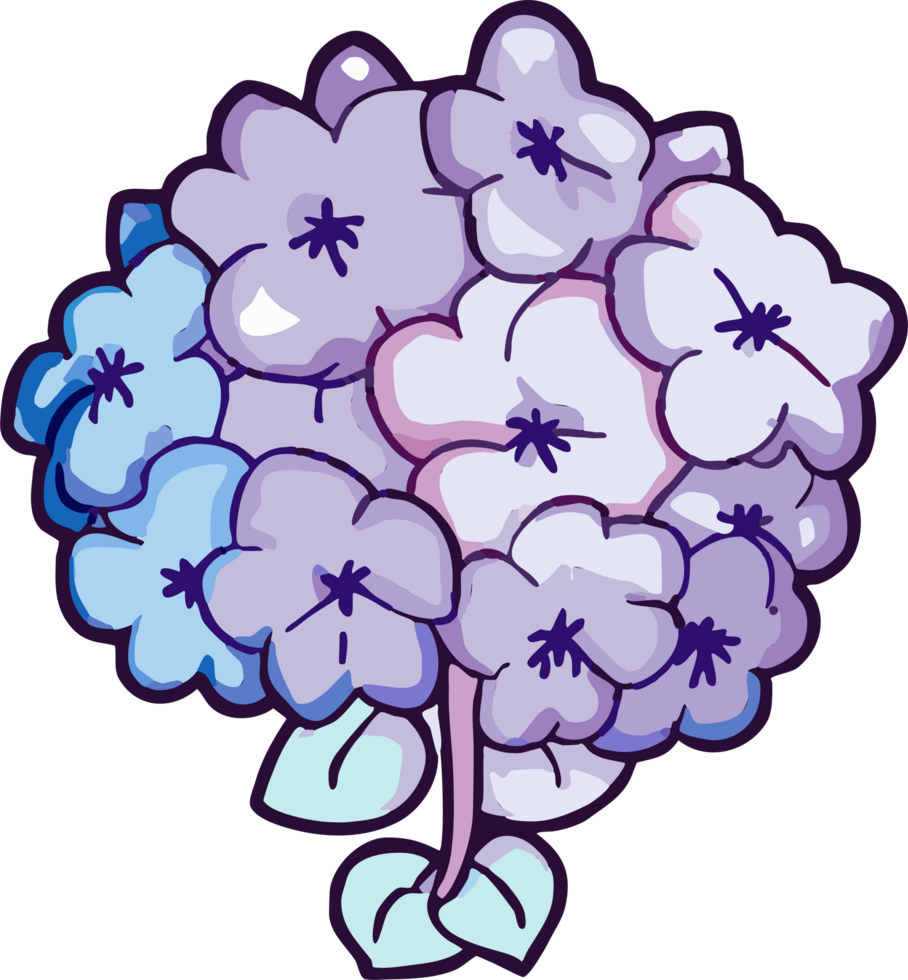 hydrangea png graphic clipart design