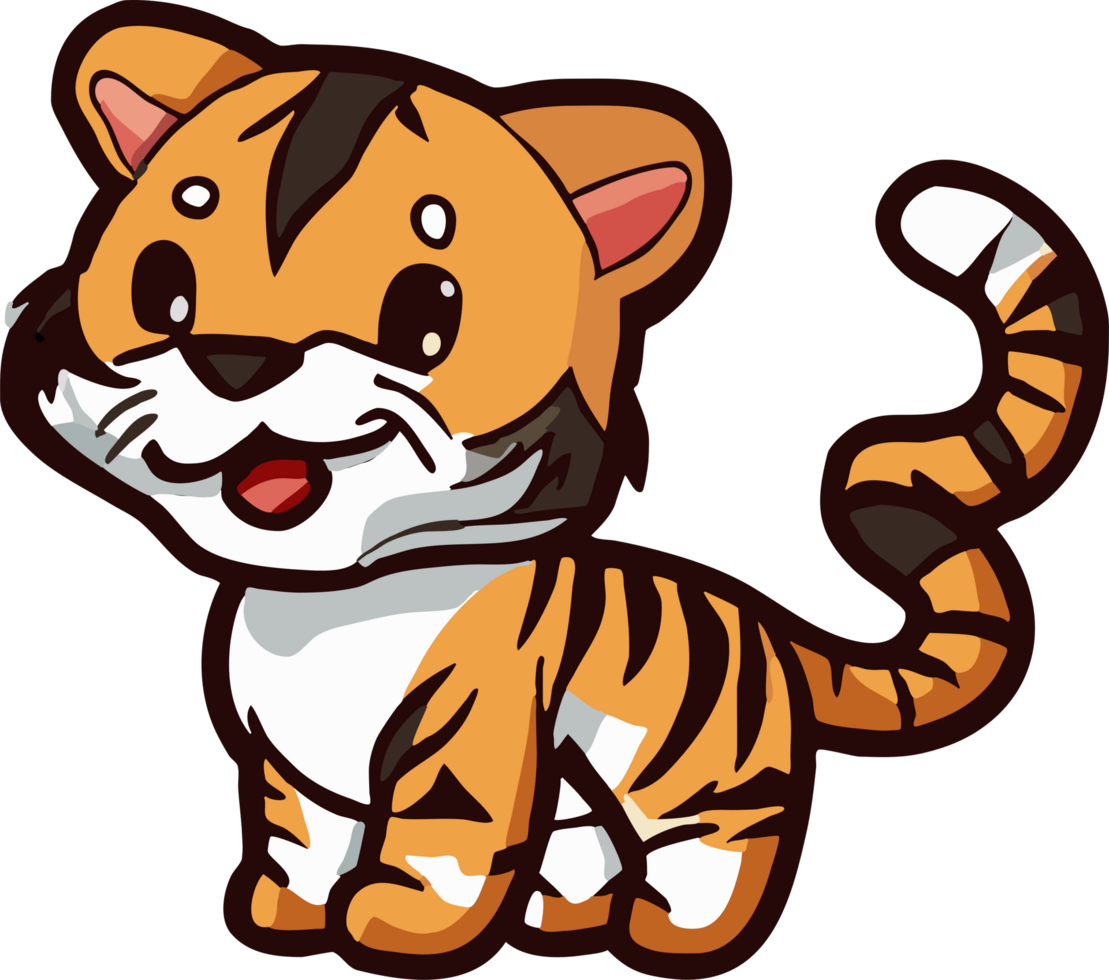 tiger png graphic clipart design