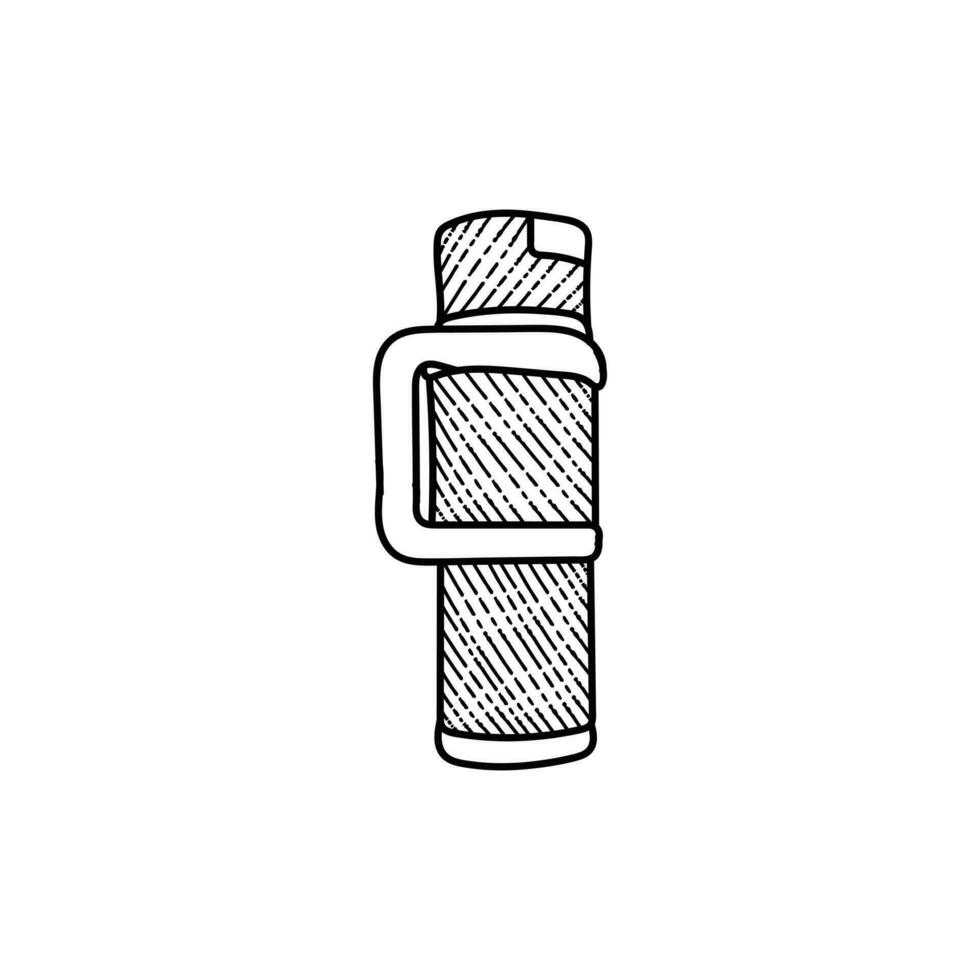 calor botella bebida línea Arte ilustración creativo diseño vector