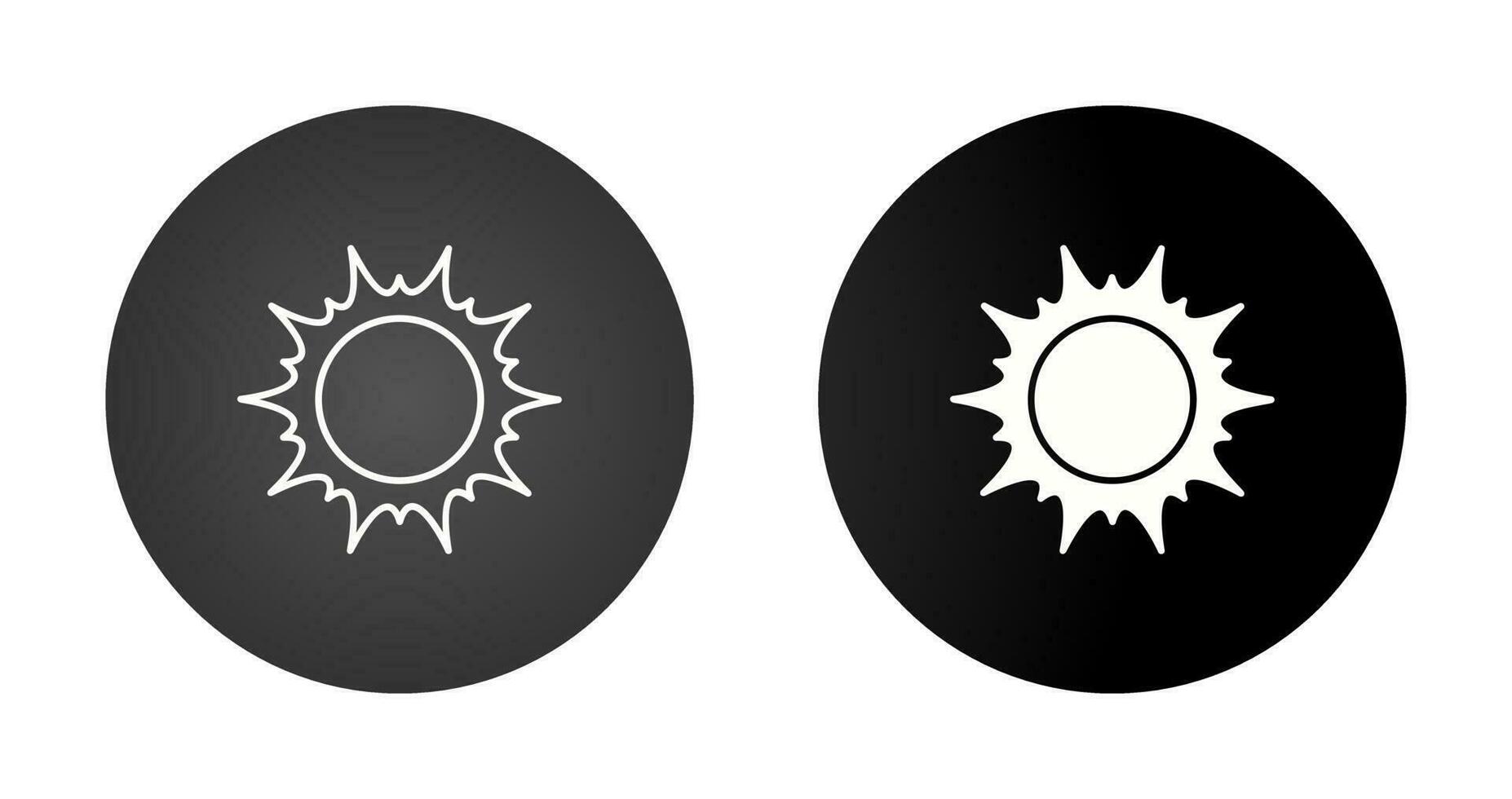 icono de vector de sol