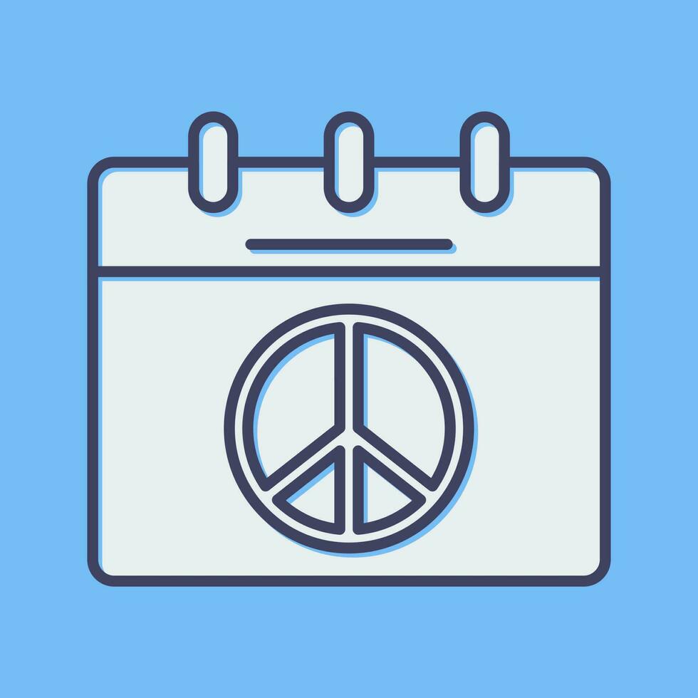 Peace Calendar Vector Icon