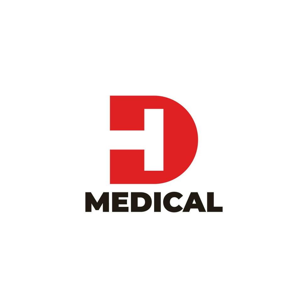 letra dt médico médico símbolo logo vector