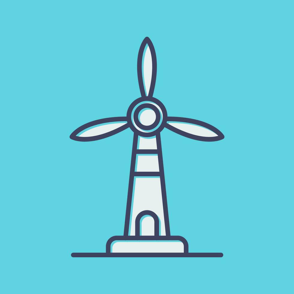 Windmill Vector Icon