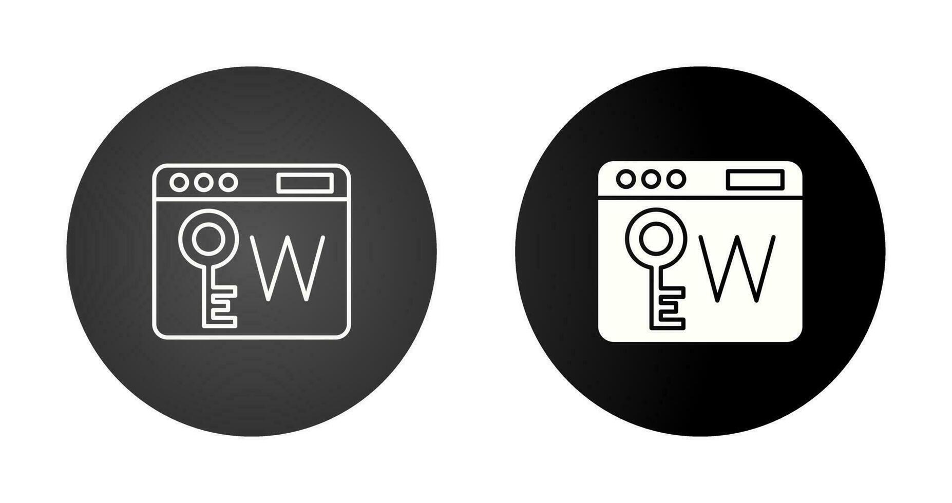 Keyworld Vector Icon