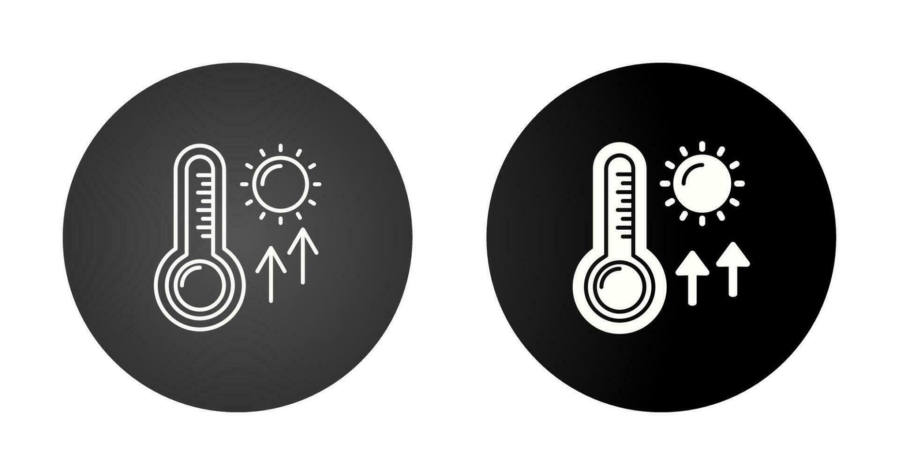 High Temperatures Vector Icon