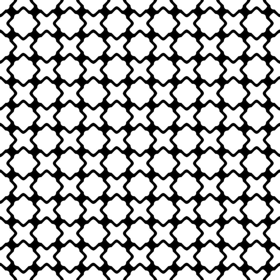 Black and white seamless pattern texture. Greyscale ornamental graphic design. vector