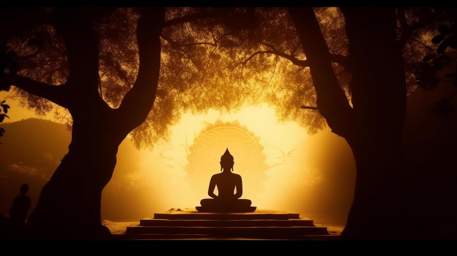 Buddha background. Illustration photo