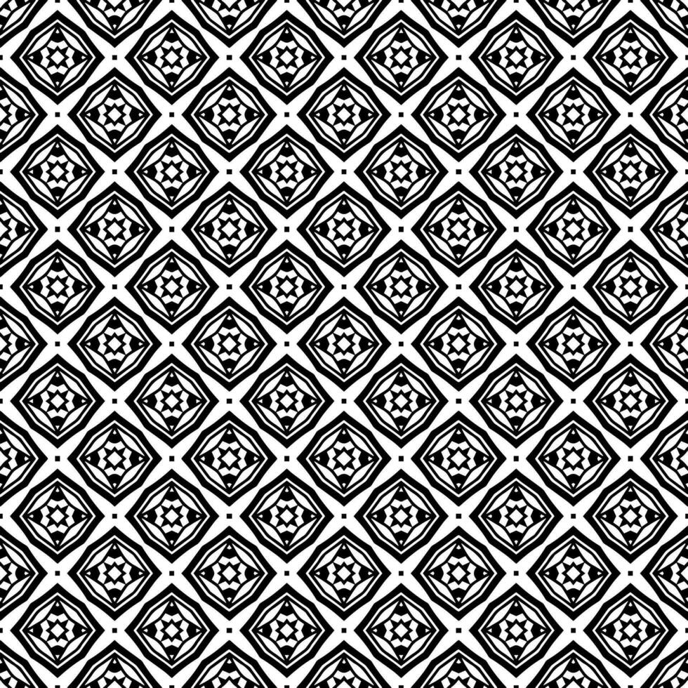 Black and white seamless pattern texture. Greyscale ornamental graphic design. vector