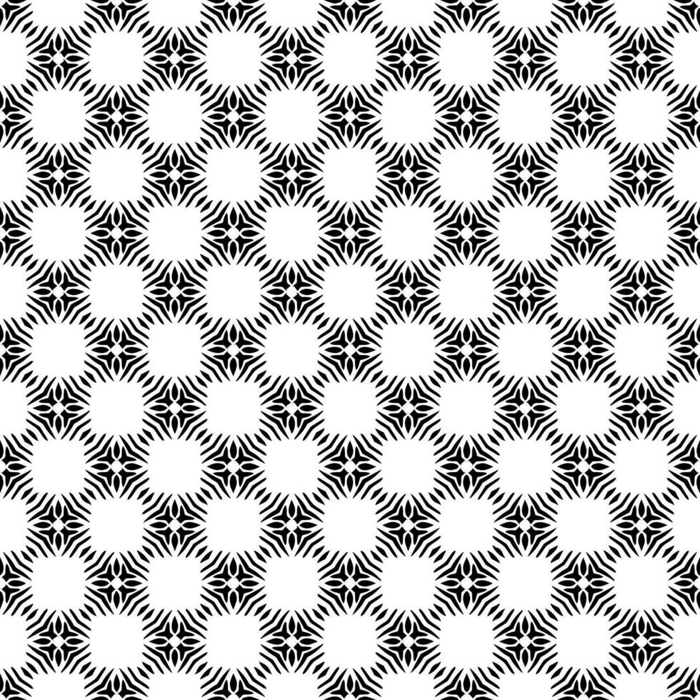 Black and white seamless pattern texture. Greyscale ornamental graphic design. vector