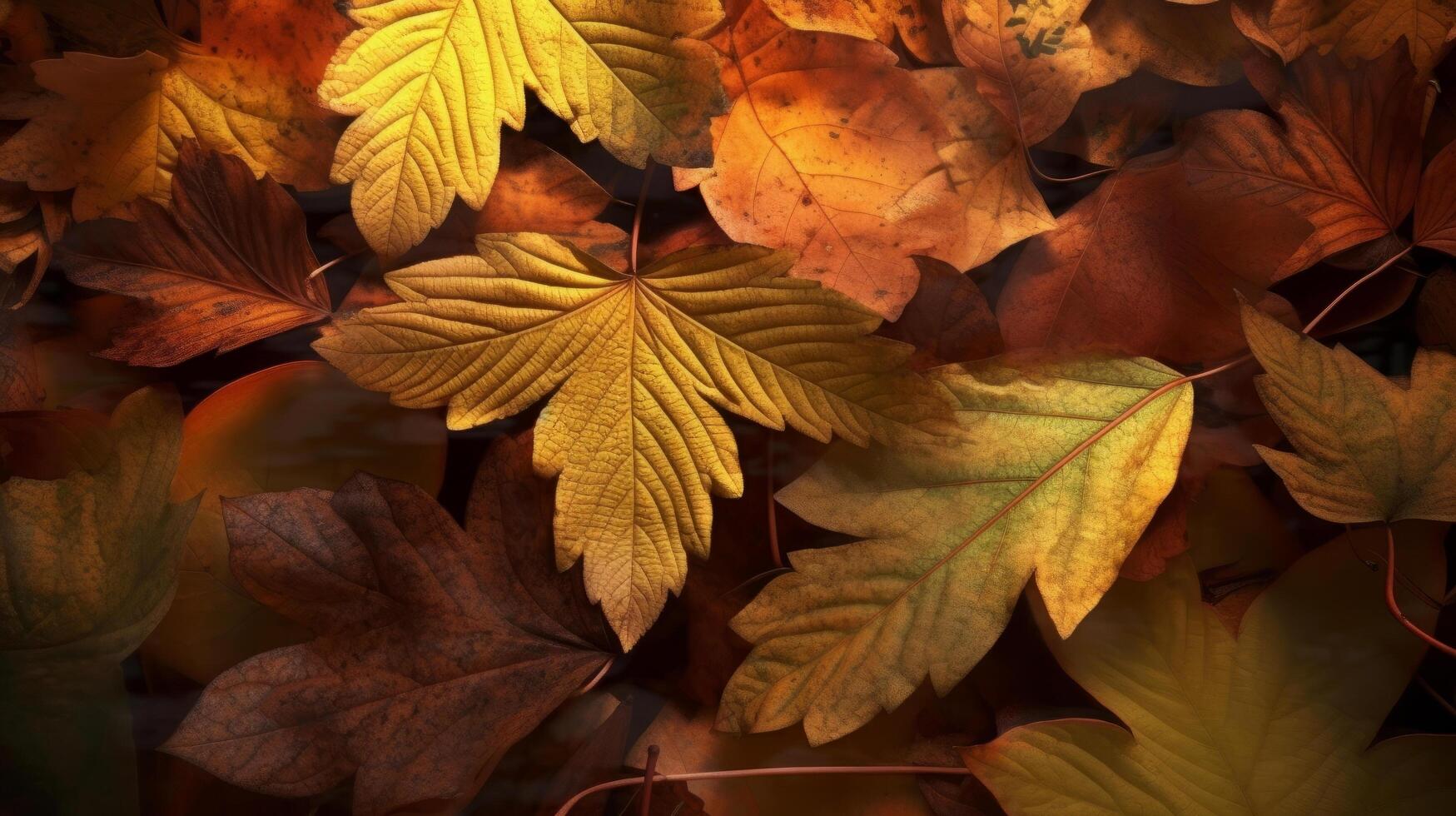 Autumn Leaves Background Illustration photo