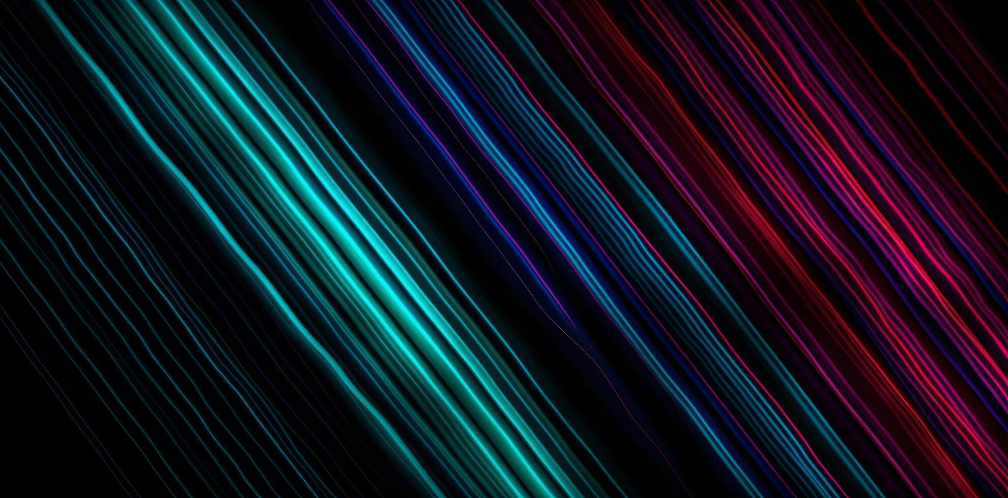 Colorful neon line background. Illustration photo