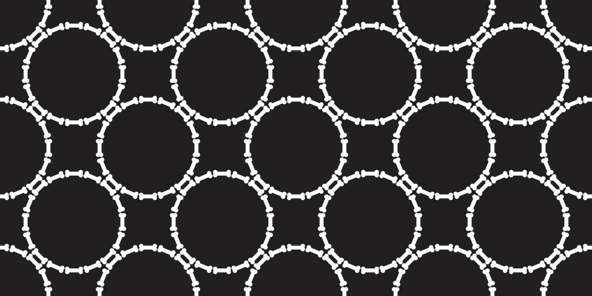 bone seamless pattern dog bone vector halloween background isolated wallpaper black