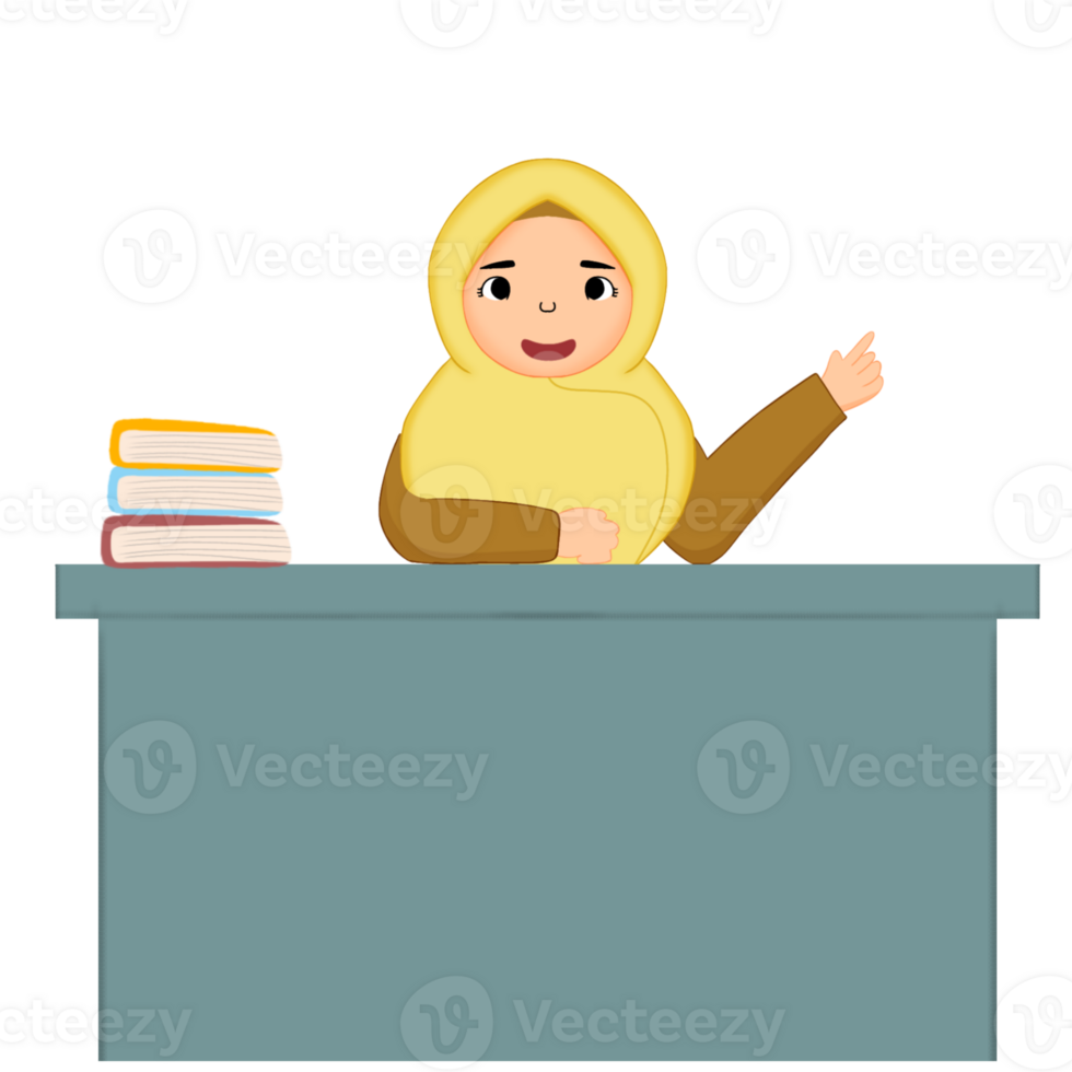Woman teacher illustration png