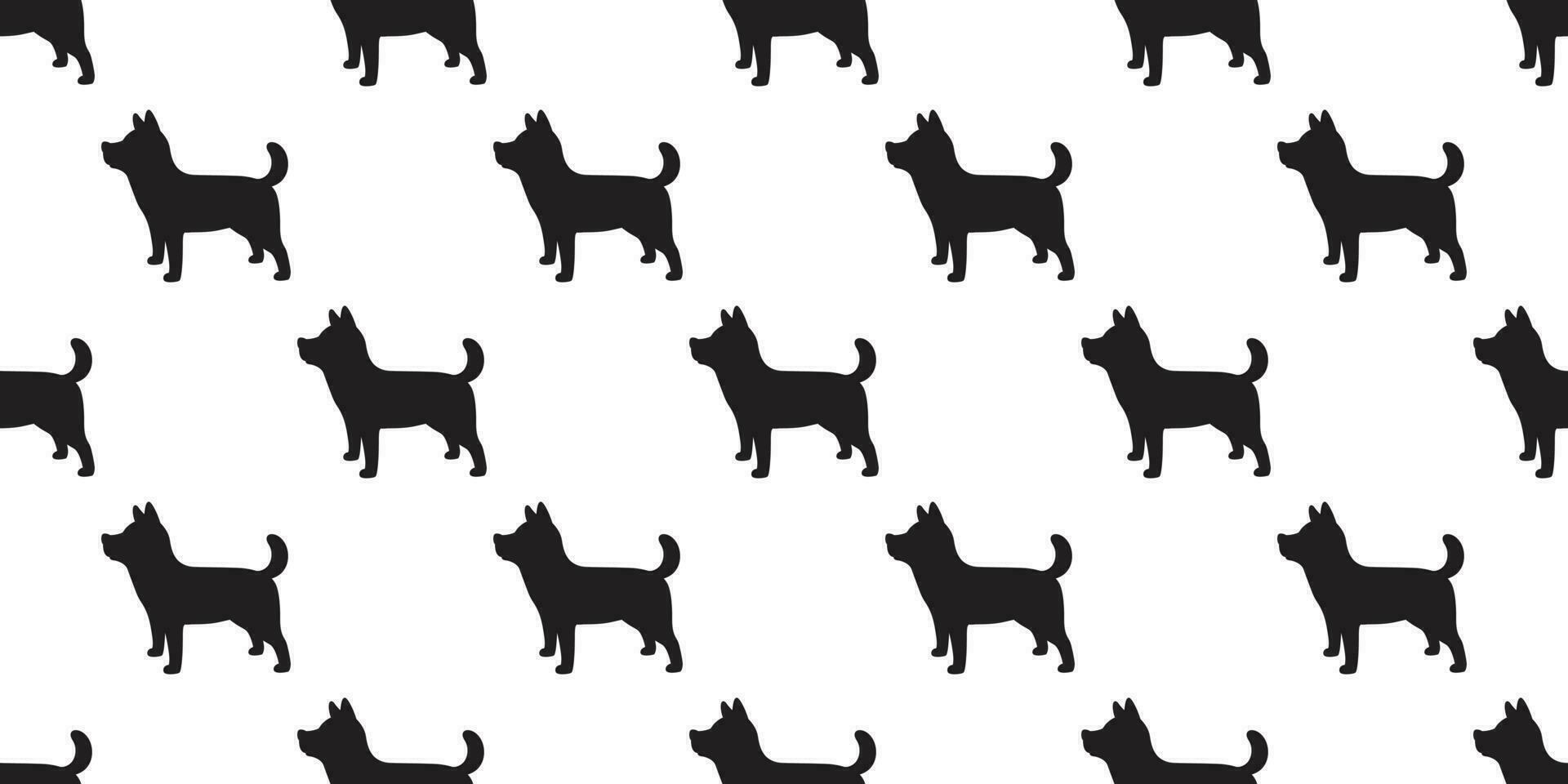 Dog seamless pattern vector Dog Breed isolated wallpaper tile background
