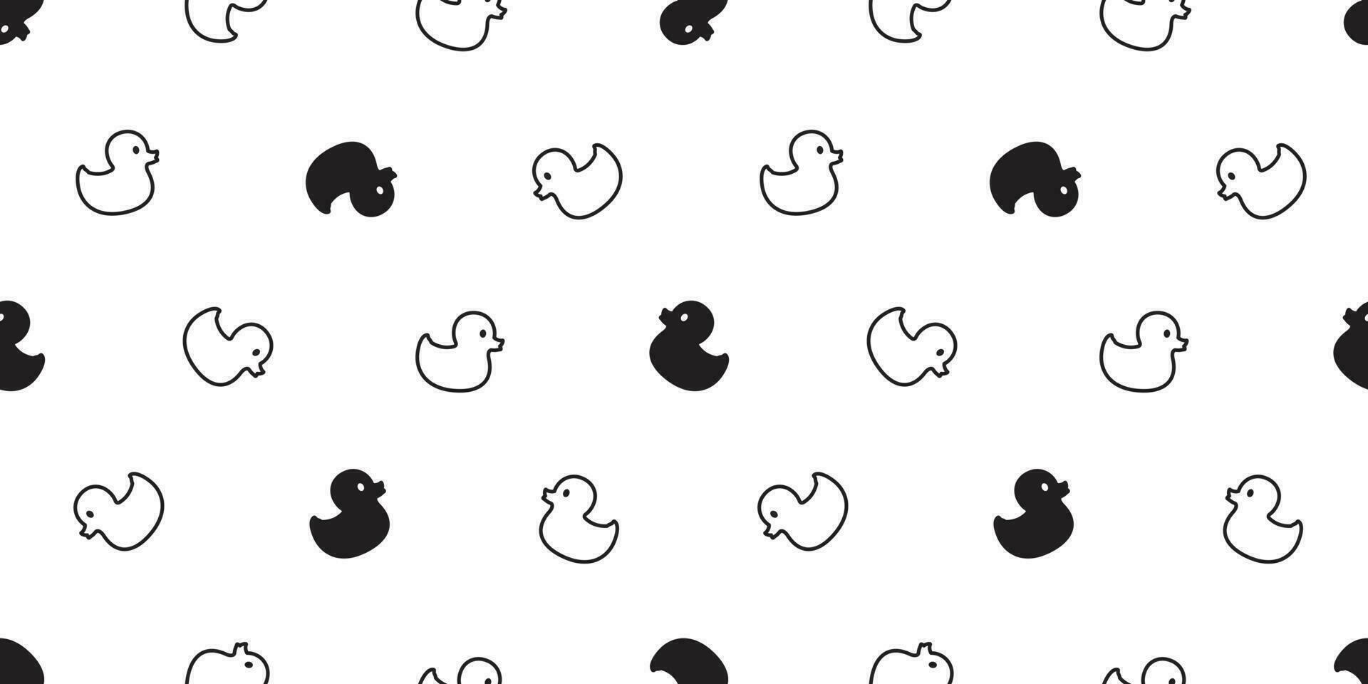 duck seamless pattern vector rubber duck vector tile background repeat wallpaper scarf isolated illustration