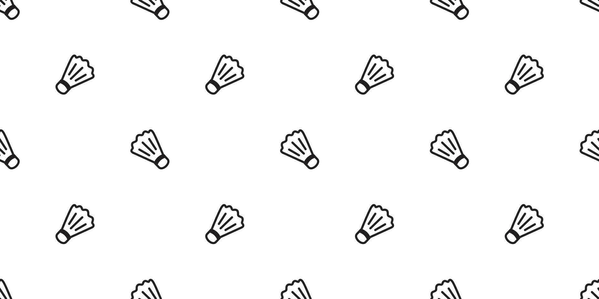 Badminton Seamless pattern Shuttlecock vector tennis ball tile background scarf isolated wallpaper illustration graphic