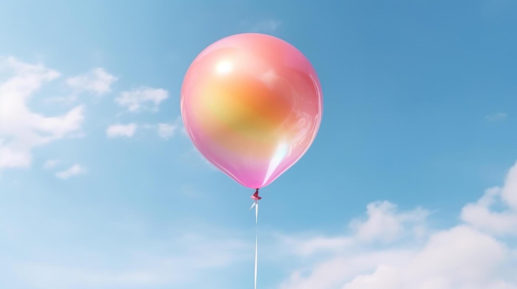 Colorful rainbow air balloons. Illustration photo