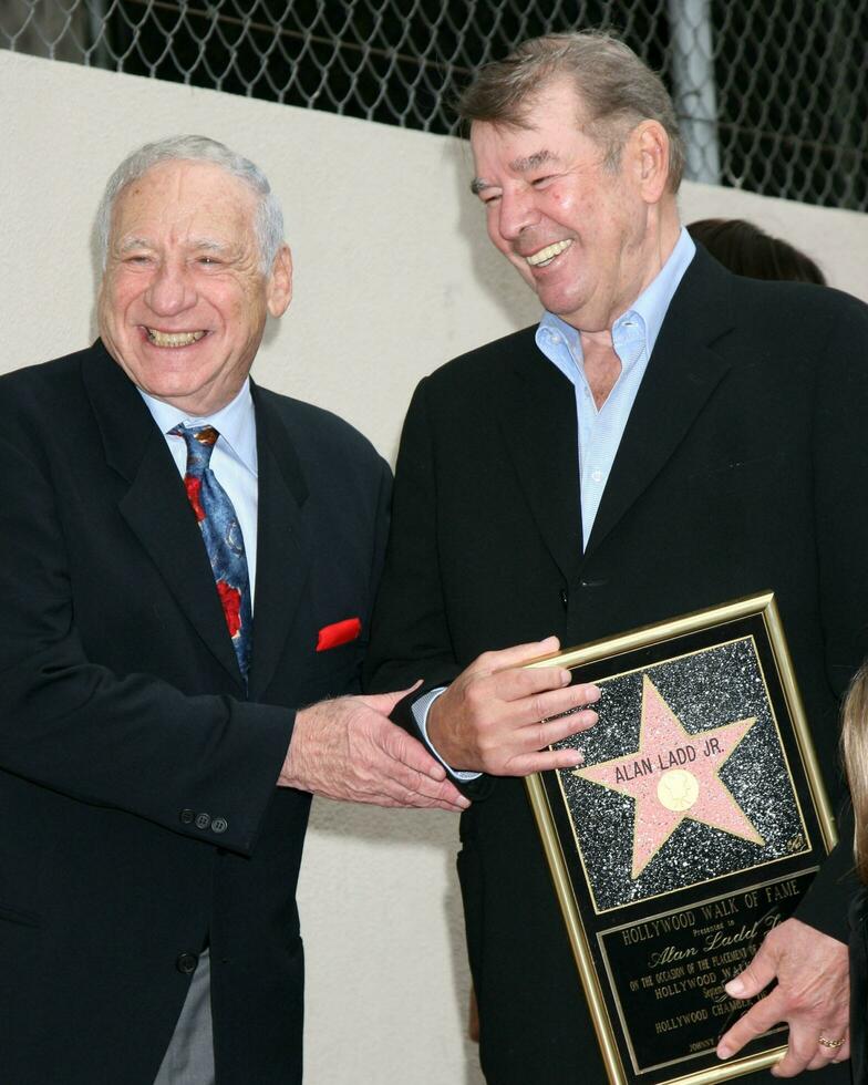 Mel Brooks  Alan Ladd JrAlan Ladd Jr Hollywood Walk of Fame CeremonyLos Angeles  CASeptember 28 20072007 photo