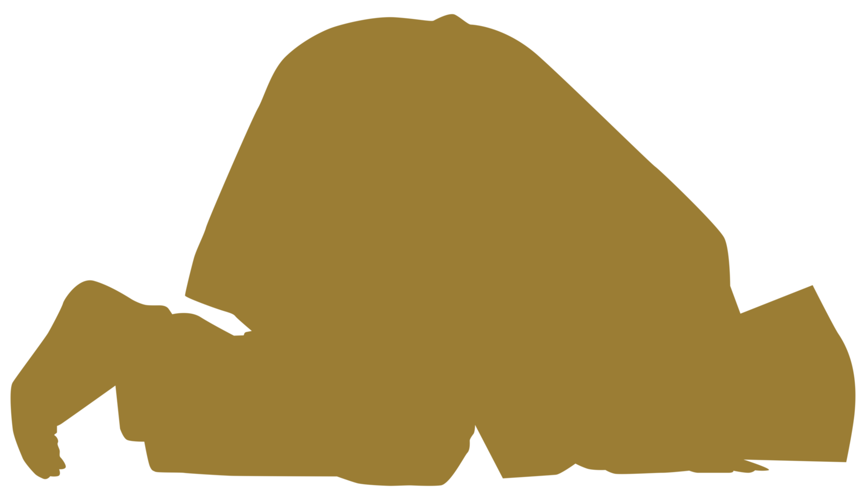 Sujud, or sajdah, is the act of low bowing or prostration in Islam to Allah facing the qiblah. A way that Muslim worshippers prostrate and humble themselves before Allah, God, while glorifying Him. png