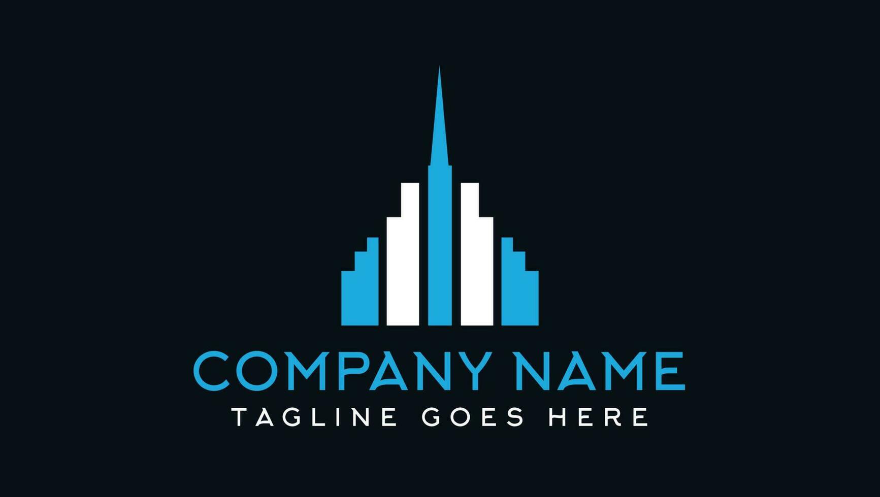 modern real estate buildings monogram logo design vector