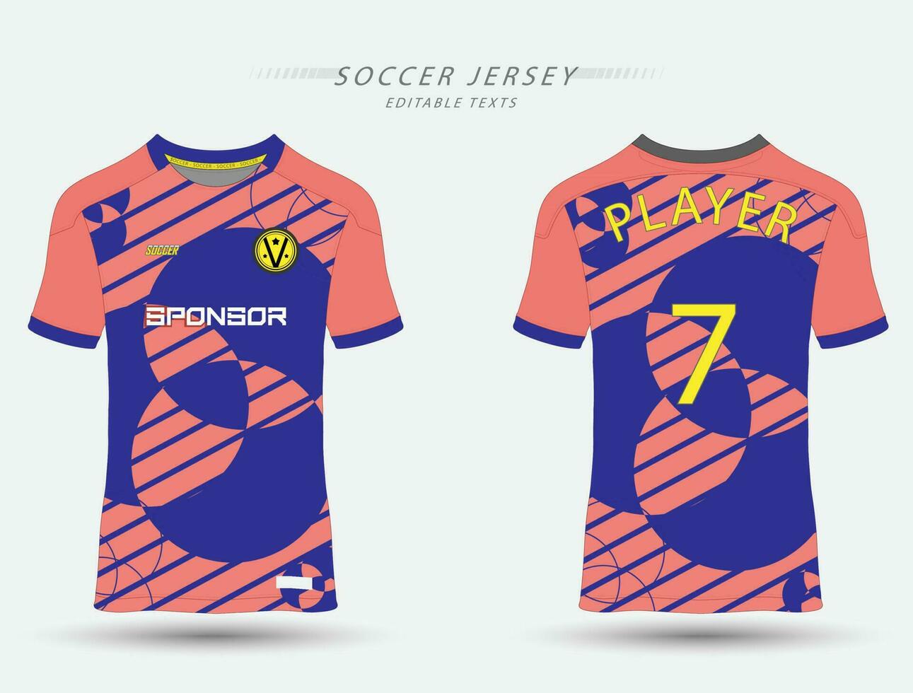 Best vector soccer jersey template sport t shirt design