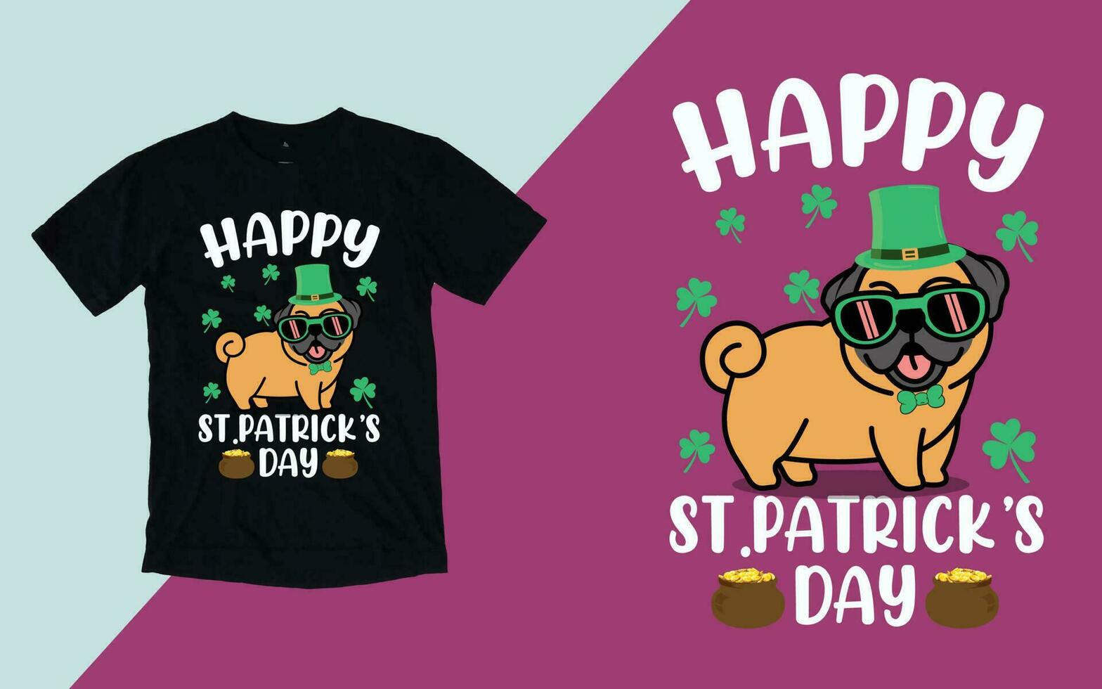 Happy St. Patrick's Day T shirt vector