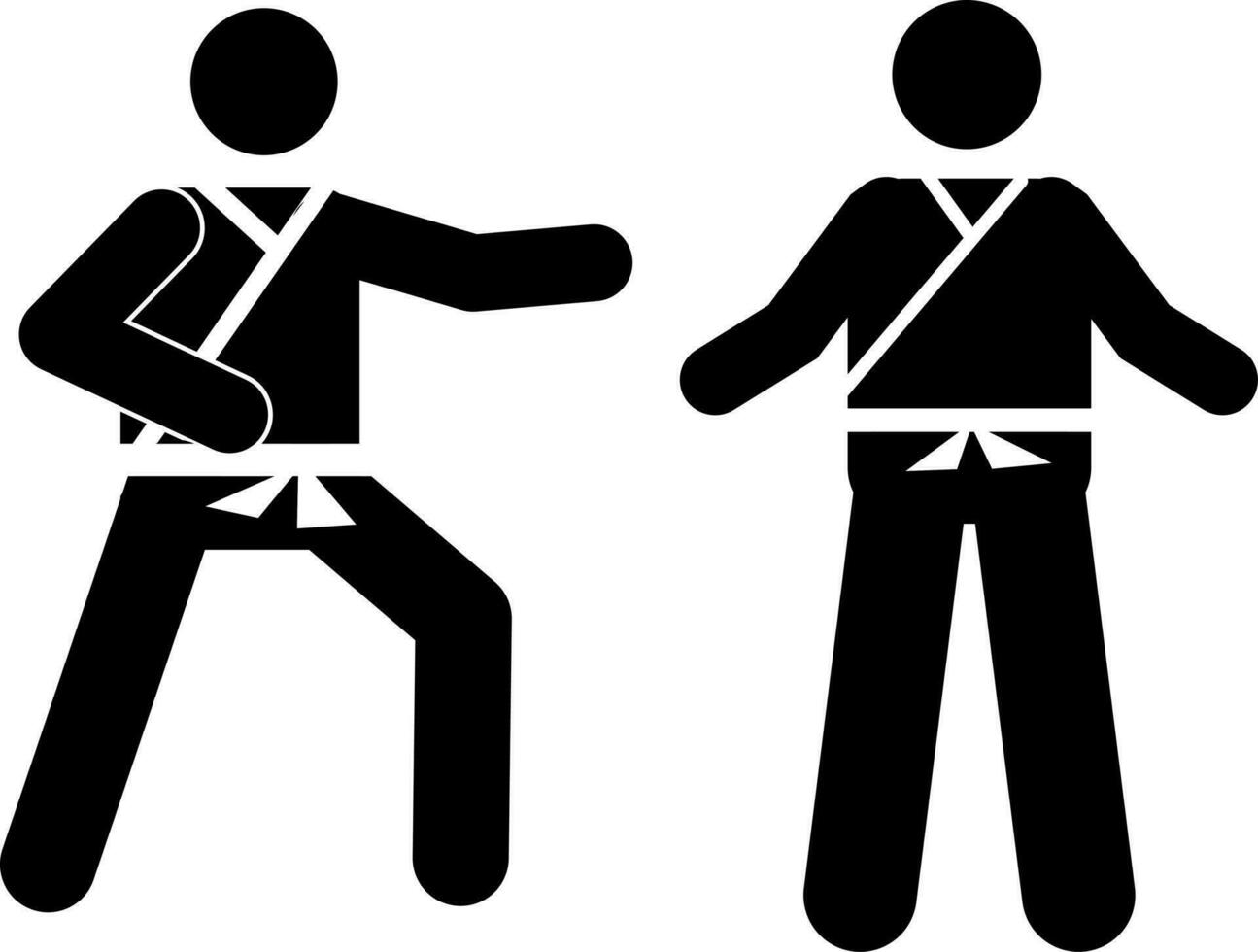 judo. kárate. deporte. jiu-jitsu taekwondo vector