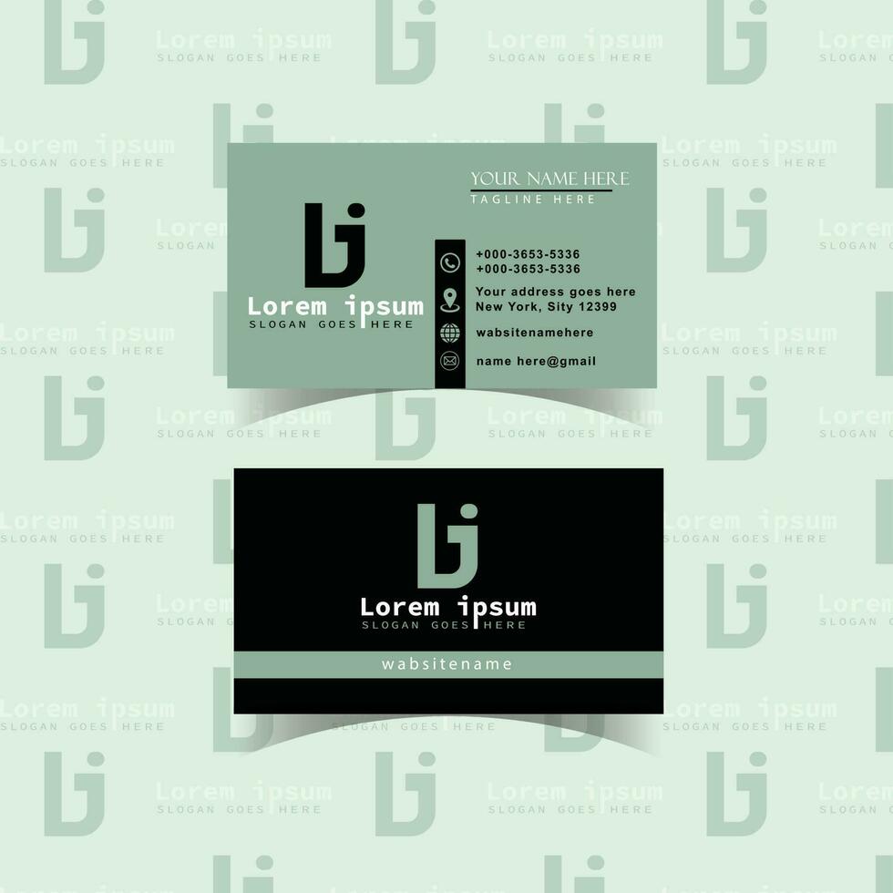 diseño de tarjeta de visita vector