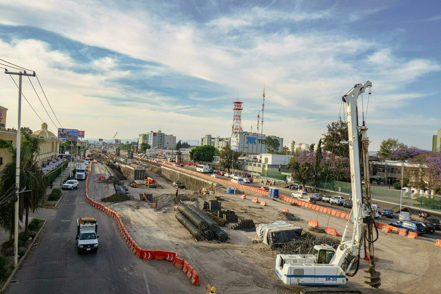 Queretaro, Mexico - March 25 2023 - Status of the remodeling process of 5 de febrero avenue photo