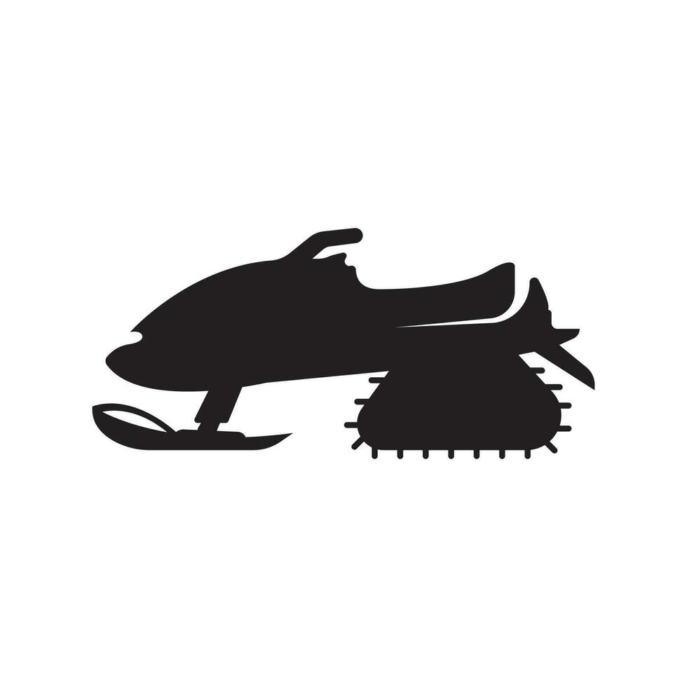 Senowmobile simple icon,logo illustration design template vector