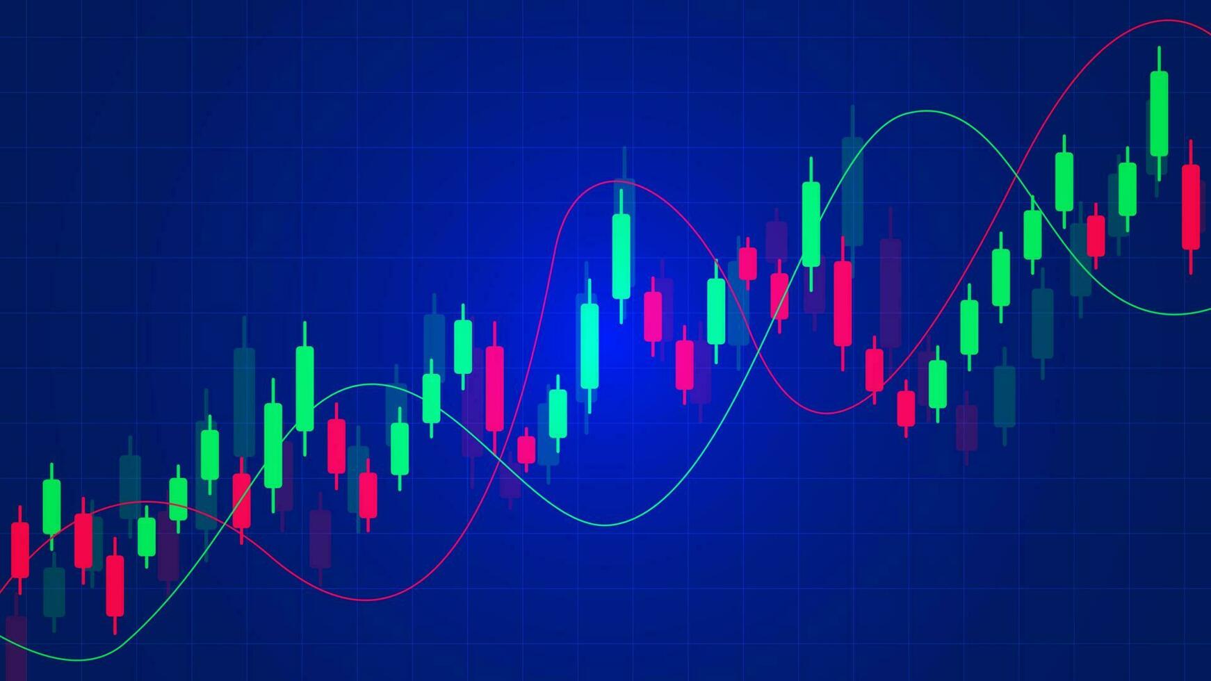Business graph or stock market or forex trading concept. Financial