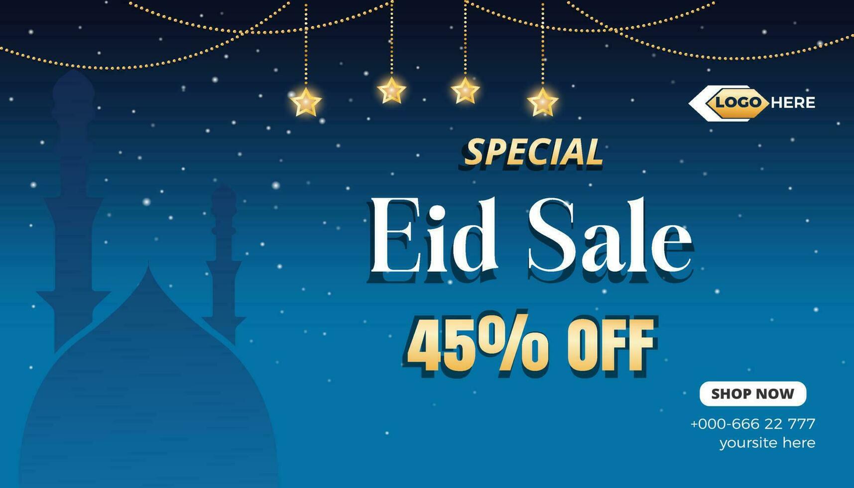 Eid sale banner template design background, Eid sale banner template, Eid sale vector