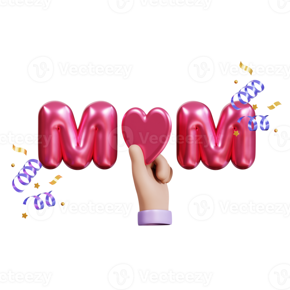 Mothers Day 3D Icon png